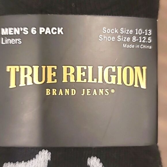 True Religion Horseshoe 6PK Liners - Picture 5 of 6